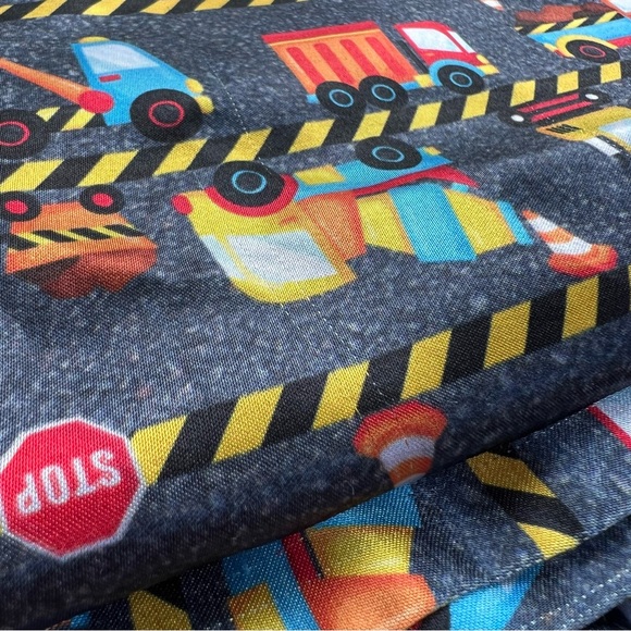 Bumblito Bee Luxe Blanket - Plush Minky & Smooth Satin - 40”x60” - Haulin’ - Picture 5 of 6